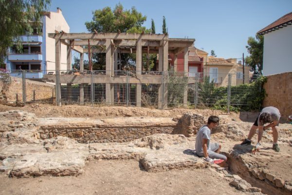 Trabajos de excavación en el yacimiento