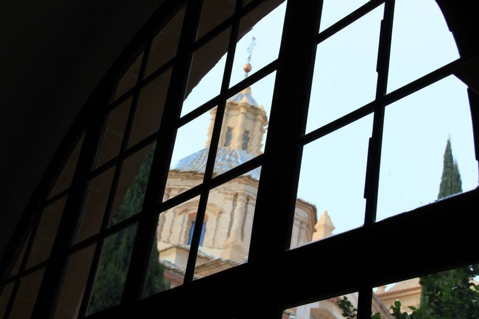 La cúpula del monasterio vista desde el claustro