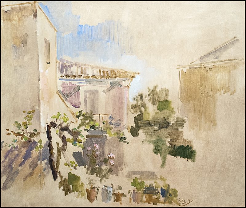 Paisaje del molino, óleo de Ramón Gaya