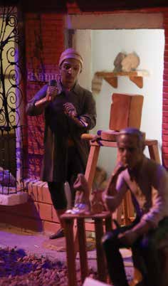Figuras de Salzillo y José Hernández Cano en el belén